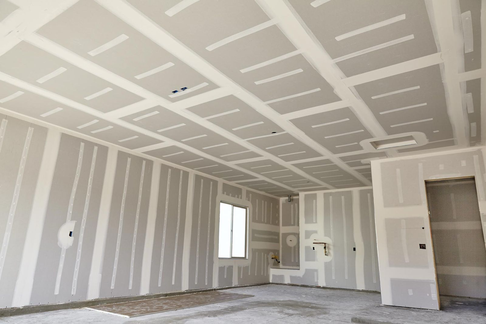 Before drywall repair and finishing